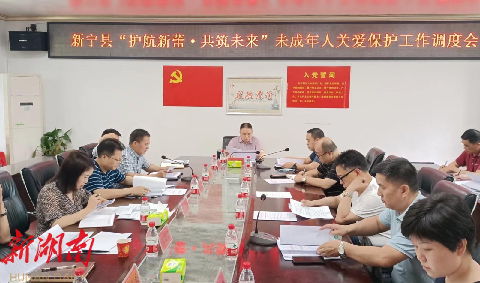 新宁县召开“护航新蕾 共筑未来”未成年人关爱保护工作调度会_邵阳头条网